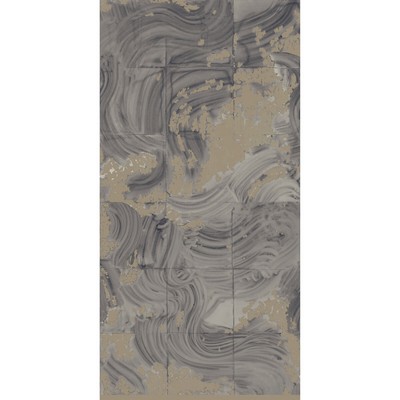 Kravet Wallcovering REARRANGEMENTS W3581 1611 PETROL PAPERSCAPE ARTIST SERIES W3581.1611 Grey PAPER - 100% Contemporary 