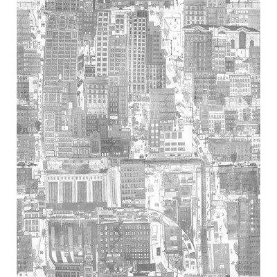 Kravet Wallcovering URBAN PLANNING W3583 11 TINPAN PAPERSCAPE ARTIST SERIES W3583.11 Silver PAPER - 100% Novelty Prints 