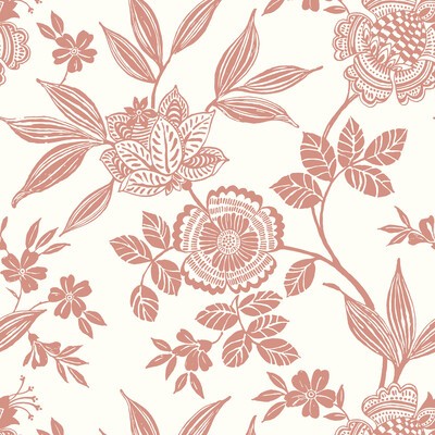 Kravet Wallcovering Kravet Design W3784 12 W3784-12 W3784.12 White NON WOVEN - 100% Traditional Flower Wallpaper Flower Wallpaper 