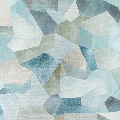Kravet Wallcovering TAVORO SISAL W3826 5 SEAGLASS MODERN LUXE WALLCOVERING W3826.5 Blue SISAL - 100% Watercolor and Abstract Grasscloth 