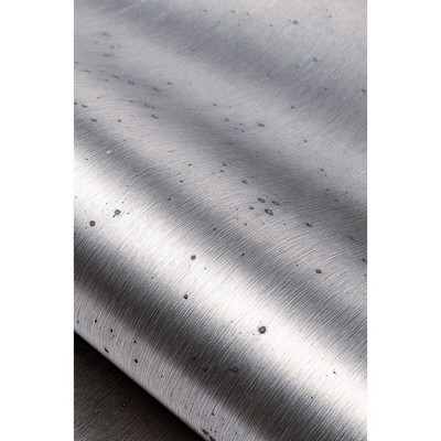 Aurora WDW2293 WT Gunmetal Distinctive Walls WDW2293.WT Grey Metallic Foil Contemporary Textured  Faux Wallpaper Solid Texture Wallpaper 