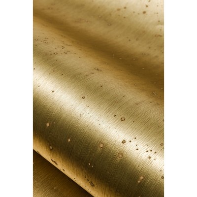 Aurora WDW2304 WT Gold Distinctive Walls WDW2304.WT Gold Metallic Foil Contemporary Textured  Faux Wallpaper Solid Texture Wallpaper 