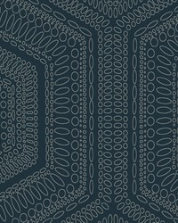 Concentric Groove WTP4040 WT Deep Navy by  Winfield Thybony Design 