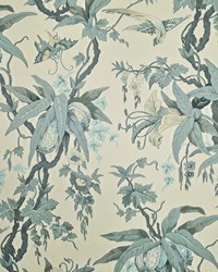 Mary Day Botanical Slate by  Ralph Lauren Wallpaper 