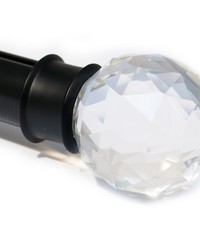 Crystal Finial Shadow Black by   