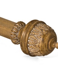 Stockbridge Finial Antique Oak by   