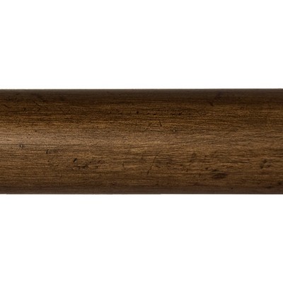 Brimar 4 Ft Smooth Wood Pole Dark Walnut in English Manor DEM20-DWL  A Whole Enchilada Wood Curtain Rods 