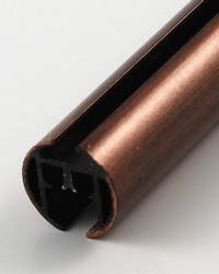 4 Ft Metal Traverse Pole Aged Copper by   