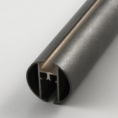 Brimar 8 Ft Metal Traverse Pole Grey Stone in Signature Metal 2 DP241-GST 