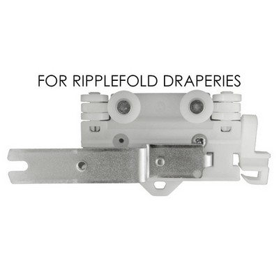 Brimar Ripplefold Overlap Master Carrier in Affinity Traverse DPA2035-WH  Traverse Rod Hardware and Accessories 