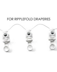 Ripplefold Snap Carrier White 100 Fullness by  Zimmer and Rohde 