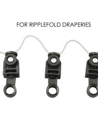Ripplefold Snap Carrier 100 Fullness Black by  Zimmer and Rohde 