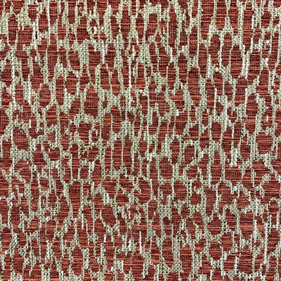 Magnolia Fabrics Zazie Scarlet Red Multipurpose POLY Fire Rated Fabric Animal Print  Heavy Duty CA 117   Fabric MagFabrics  MagFabrics Zazie Scarlet