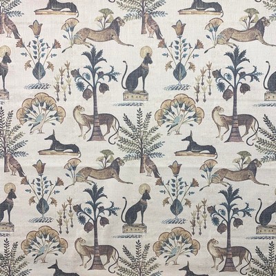 Magnolia Fabrics Kingdom Champagne Multi Multipurpose POLY  Blend Fire Rated Fabric Jungle Safari  High Wear Commercial Upholstery CA 117  Leaves and Trees  Miscellaneous Novelty  Fabric MagFabrics  MagFabrics Kingdom Champagne