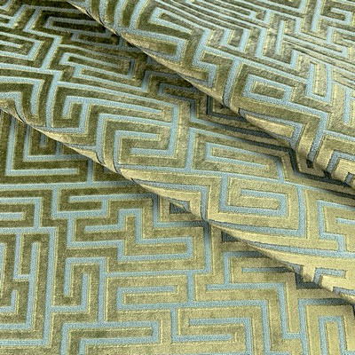 Magnolia Fabrics Infinity Isle 10805 Green Multipurpose POLYESTER POLYESTER Fire Rated Fabric Geometric  Heavy Duty CA 117  Fabric