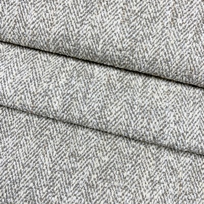 Magnolia Fabrics Herring Linen 10992 Grey Multipurpose POLY POLY Fire Rated Fabric CA 117  Herringbone  Fabric