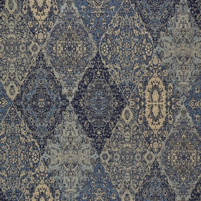 Magnolia Fabrics Milton Blue Blue Upholstery POLY Fire Rated Fabric Heavy Duty CA 117  Ethnic and Global   Fabric MagFabrics  MagFabrics Milton Blue