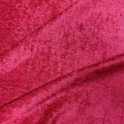 Magnolia Fabrics Orissa Berry Pink Upholstery POLY Fire Rated Fabric Solid Color Chenille  Heavy Duty CA 117   Fabric MagFabrics  MagFabrics Orissa Berry