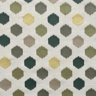 Magnolia Fabrics Chang Menthol Green Multipurpose Fire Rated Fabric Crewel and Embroidered  Heavy Duty CA 117  Geometric   Fabric MagFabrics  MagFabrics Chang Menthol
