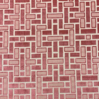Magnolia Fabrics Spiegel Azalea Pink Upholstery Fire Rated Fabric Squares  High Performance CA 117  Plaid and Tartan Patterned Velvet  Contemporary Velvet   Fabric MagFabrics  MagFabrics Spiegel Azalea