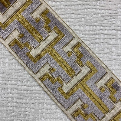 Magnolia Fabrics Banks Tape Slate in Trim Gold MagFabrics  MagFabrics Banks Tape Slate