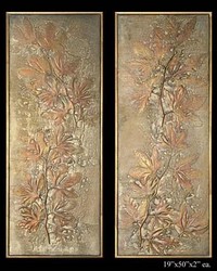 Exhibition Framed Maple Leaf Frescos 2pc by   