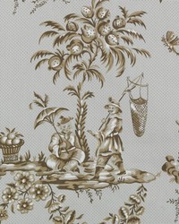 Scene Chinoise Linencharcoal by  Bailey and Griffin 