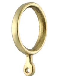 Brass Curtain Rings with Eye by  Swavelle-Millcreek 