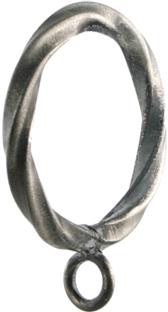Vesta Twisted Ring with Eye Blacksmith 256010  Curtain Rings with Eyelet 