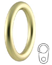 Hollow Curtain Ring with Clip by   