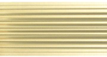 Vesta Solid Polished Brass Reeded Curtain Rod Tubing 1 3/8 Diameter Castilian 358020 Brass 