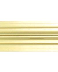 Solid Brass Reeded Curtain Rod Tubing 1 9/16 Diameter by   