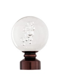 Blown Glass Ball Oil Rubbed Bronze by   