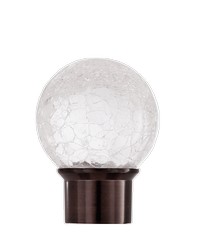 Crackle Glass Ball Oil Rubbed Bronze by   