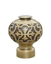 Devon Knob Antique Brass by  Finestra 