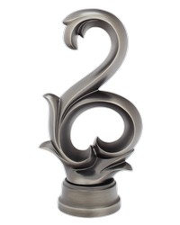 Arabesque Scroll Antique Pewter by   