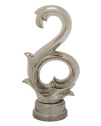 Arabesque Scroll Polished Nickel by  Finestra 