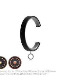C-Ring with Eyelet Matte Black Package of 8 by   