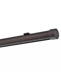 Single Rod Ceiling Clip Low Profile H-Rail Curtain Track Brushed Black Nickel by   