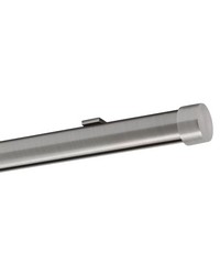 Single Rod Ceiling Clip Low Profile H-Rail Curtain Track Brushed Nickel by  Brimar 