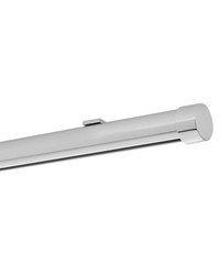 Single Rod Ceiling Clip Low Profile H-Rail Curtain Track Chrome by   
