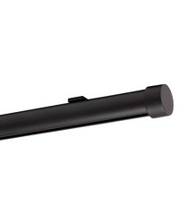 Single Rod Ceiling Clip Low Profile H-Rail Curtain Track Matte Black by  Forest Drapery Hardware 