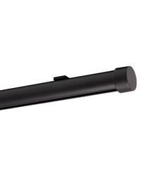 Single Rod Ceiling Clip Low Profile H-Rail Curtain Track Matte Black by   