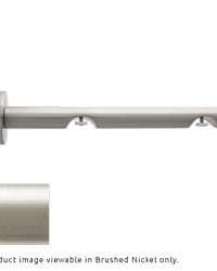 H-Rail Double Wall Bracket Brushed Nickel by  Finestra 