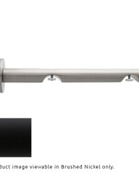 H-Rail Double Wall Bracket Matte Black by  Aria Metal 