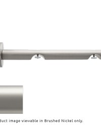 H-Rail Double Wall Bracket Satin Nickel by  Aria Metal 