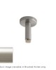 Aria Metal H-Rail Ceiling Bracket Brushed Nickel