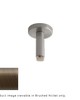 Aria Metal H-Rail Ceiling Bracket Brushed Bronze