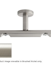 H-Rail Double Ceiling Bracket Brushed Nickel by  Aria Metal 