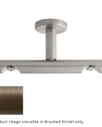 H-Rail Double Ceiling Bracket Brushed Bronze by  Aria Metal 